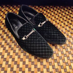 BRIX Men's Slip-On Loafers - Velvet Green Size 10.5
